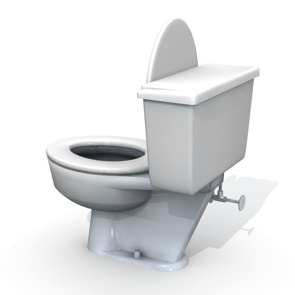Vintage Toilet 3D model_4