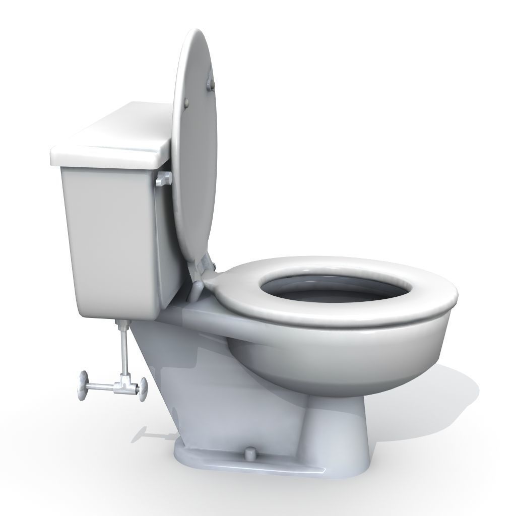 Vintage Toilet 3D model_6