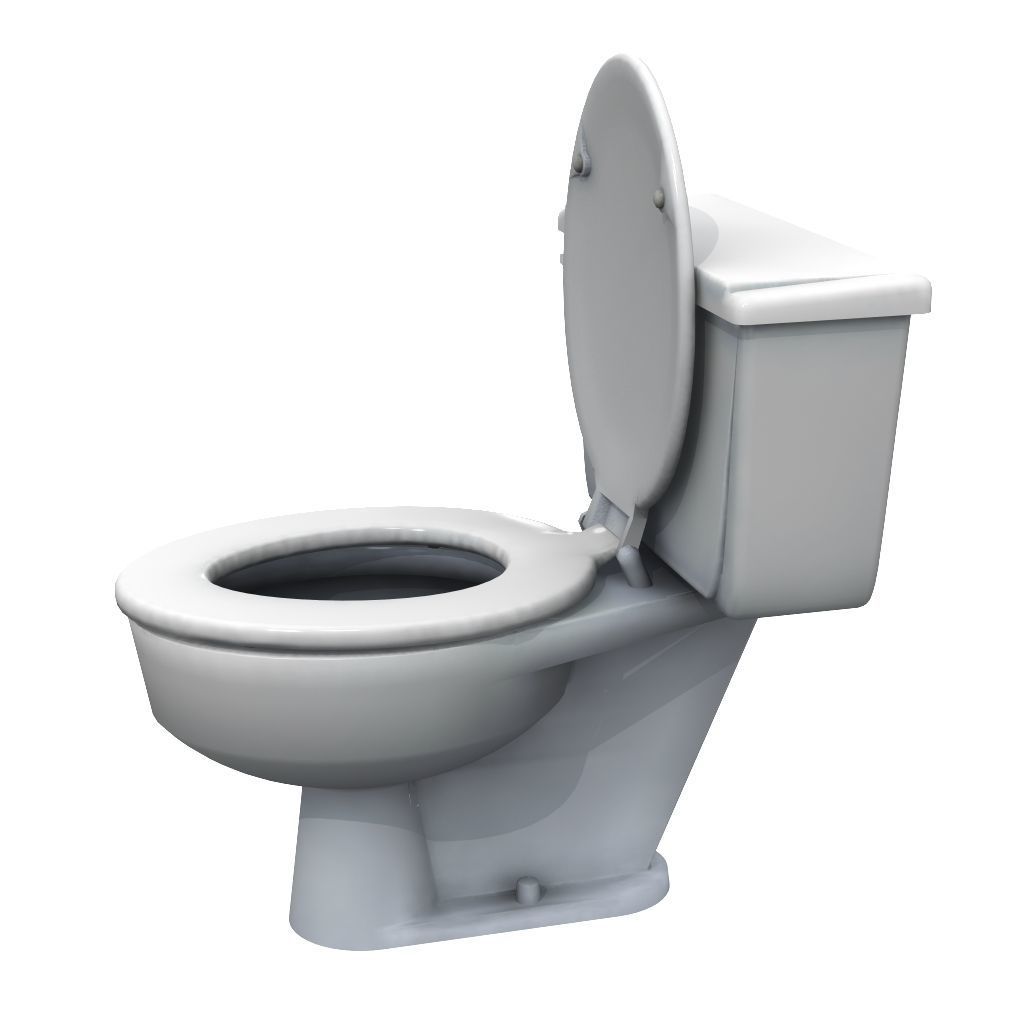 Vintage Toilet 3D model_1
