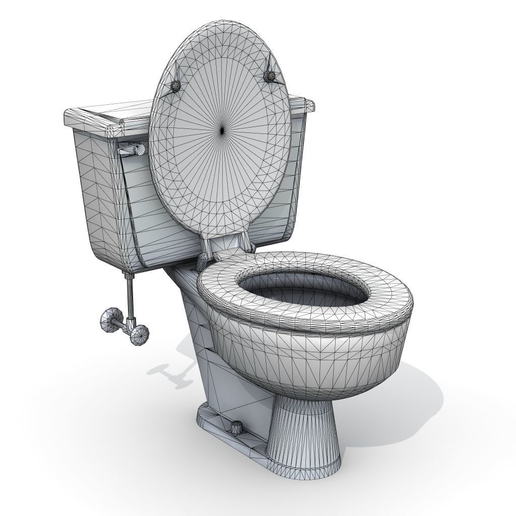 Vintage Toilet 3D model_7