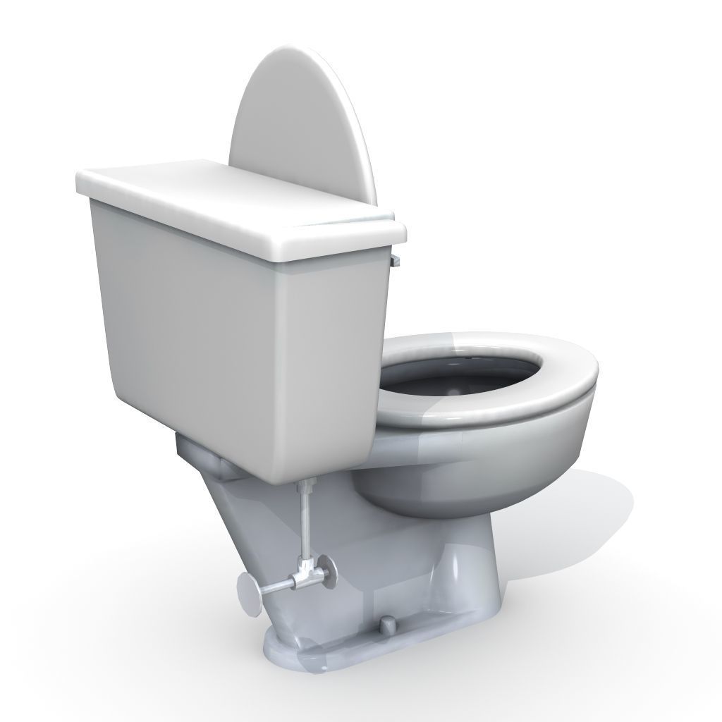 Vintage Toilet 3D model_2