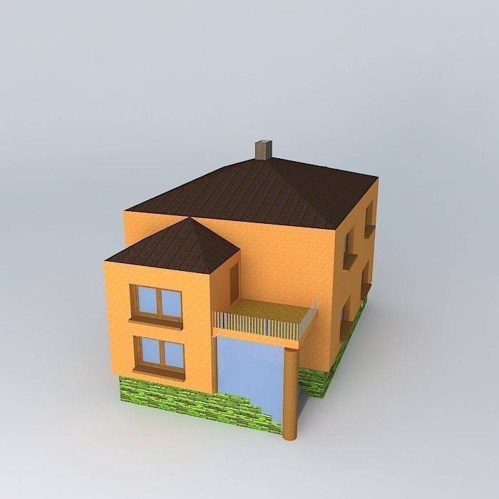 Proposal for a house Free 3D model_1