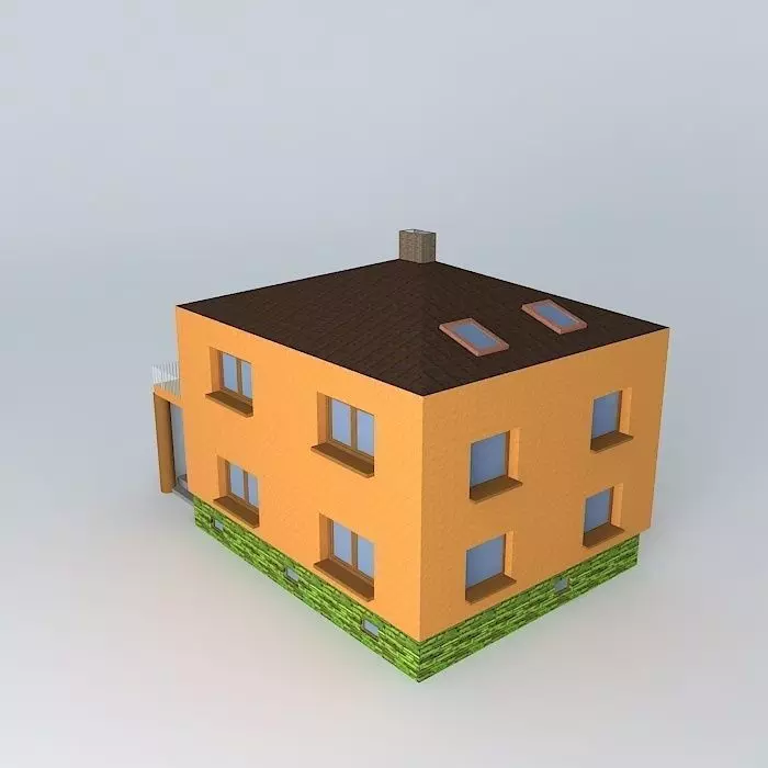 Proposal for a house Free 3D model_0