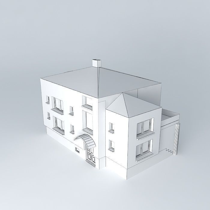 Proposal for a house Free 3D model_4