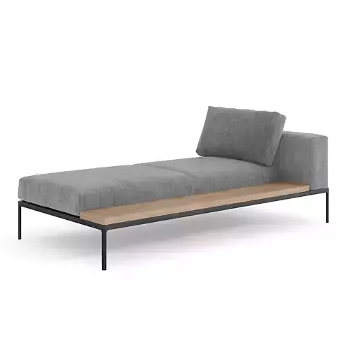 Gloster Grid Left - Right Chaise Unit - 4 3D model