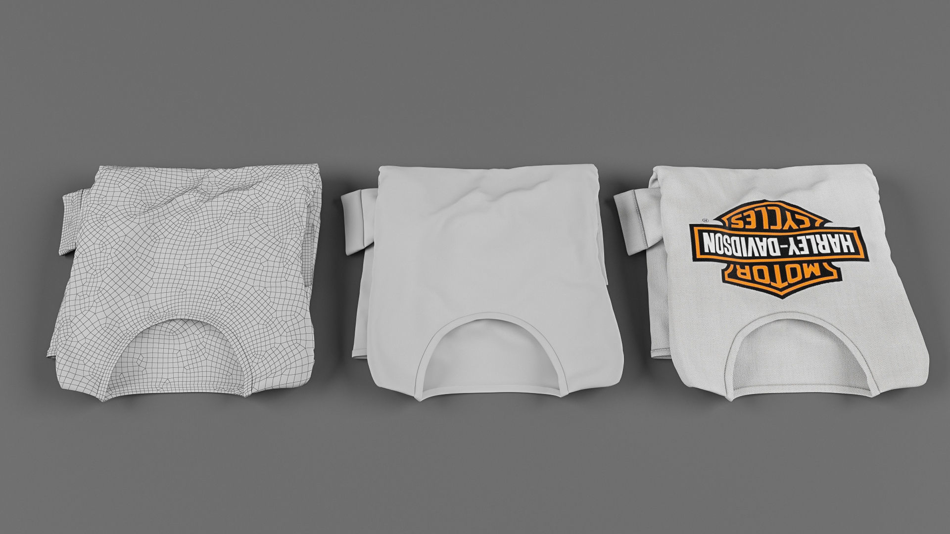 Long sleeve shirt collection 3D model_12