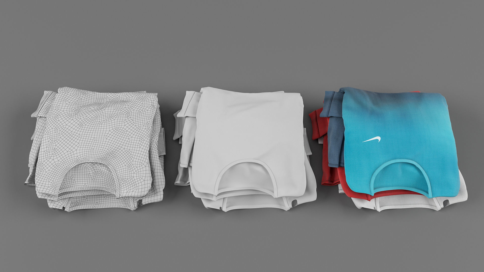 Long sleeve shirt collection 3D model_13