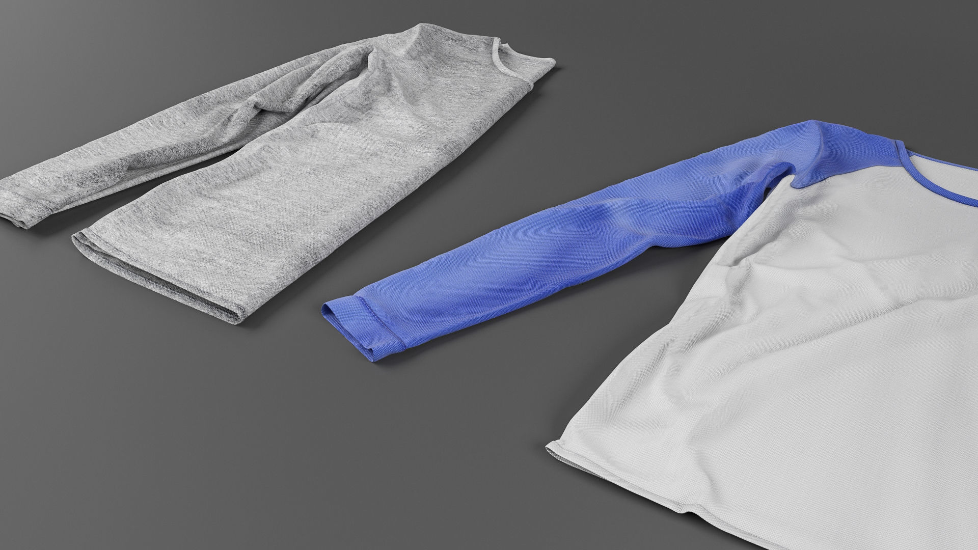 Long sleeve shirt collection 3D model_15