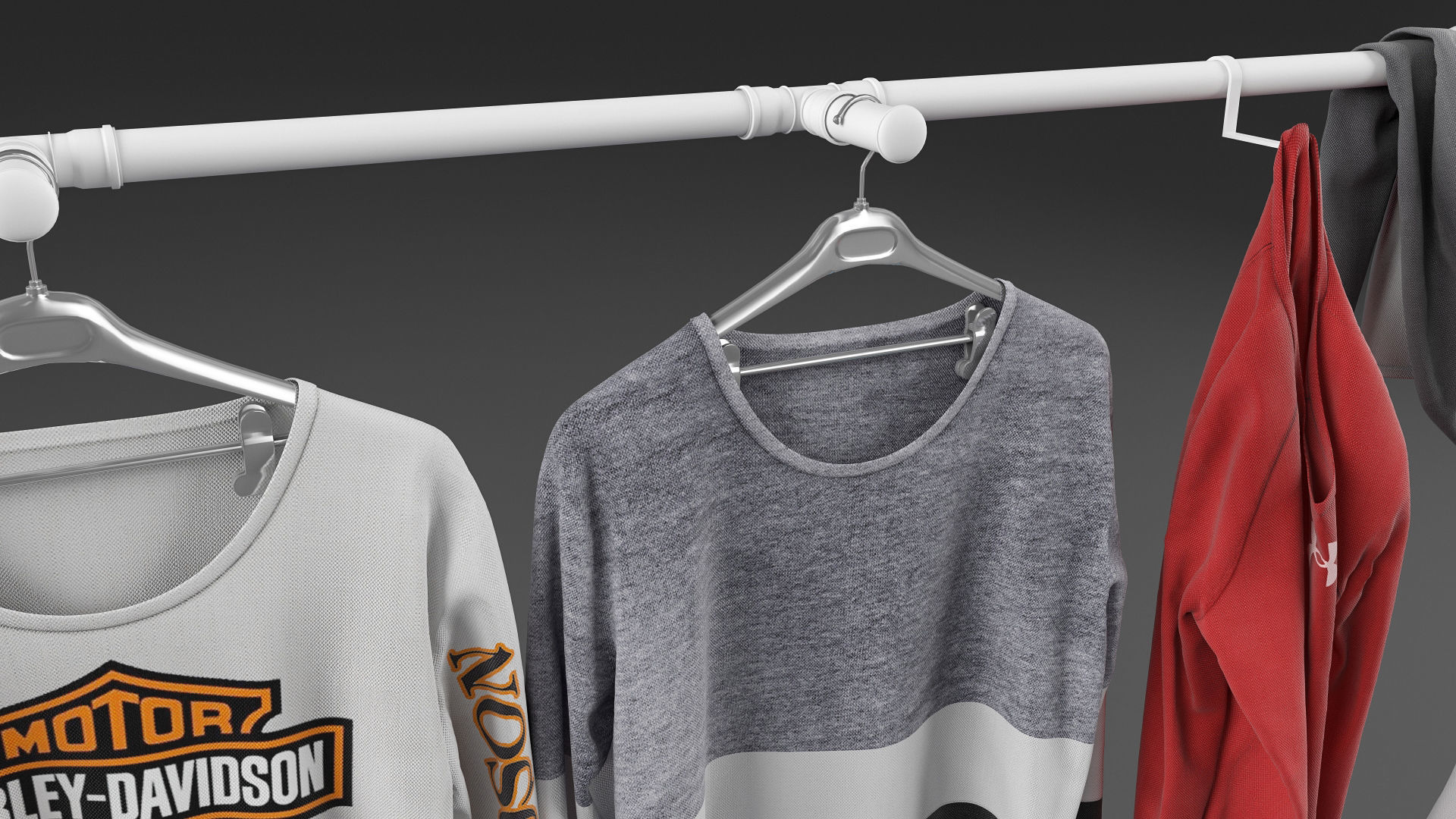 Long sleeve shirt collection 3D model_16