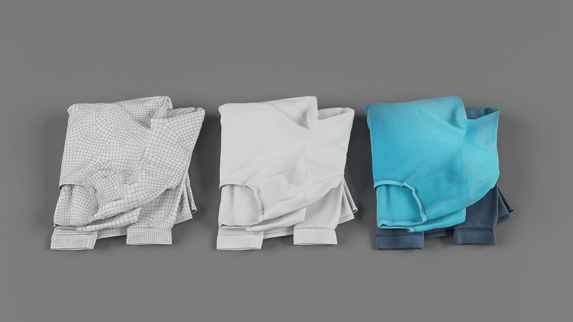 Long sleeve shirt collection 3D model_11