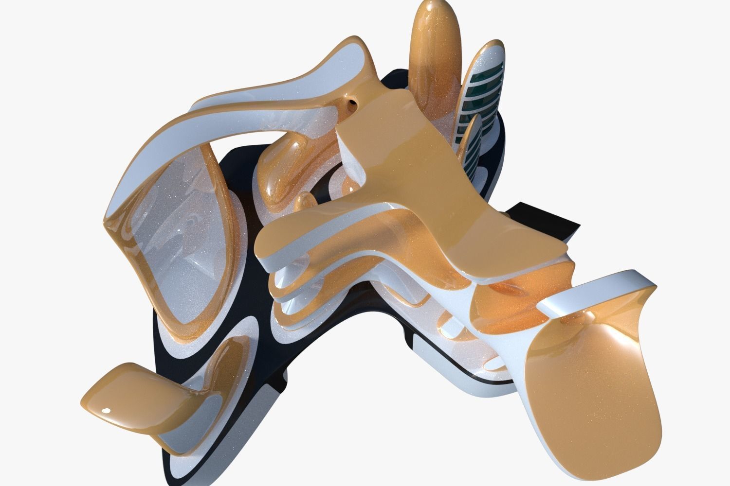 Sci-fi city 3D model_3