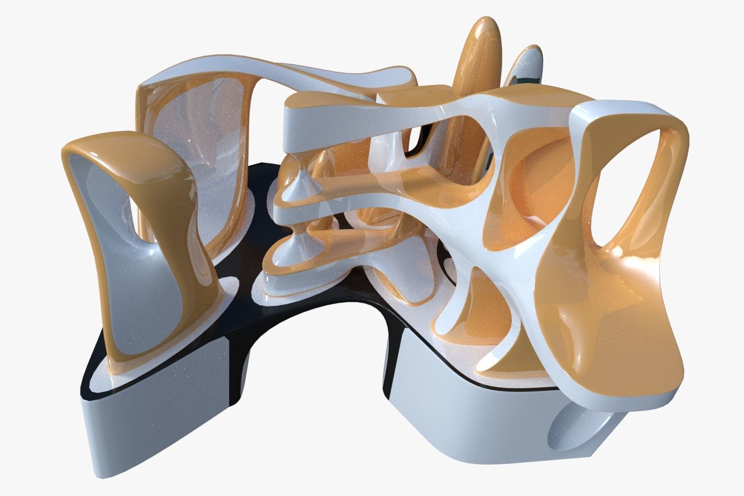 Sci-fi city 3D model_4