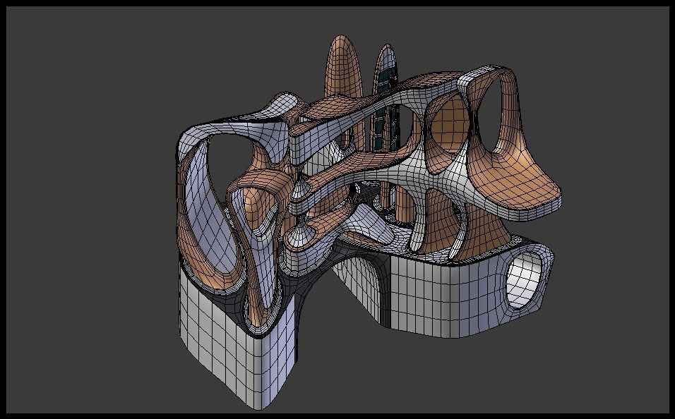 Sci-fi city 3D model_9