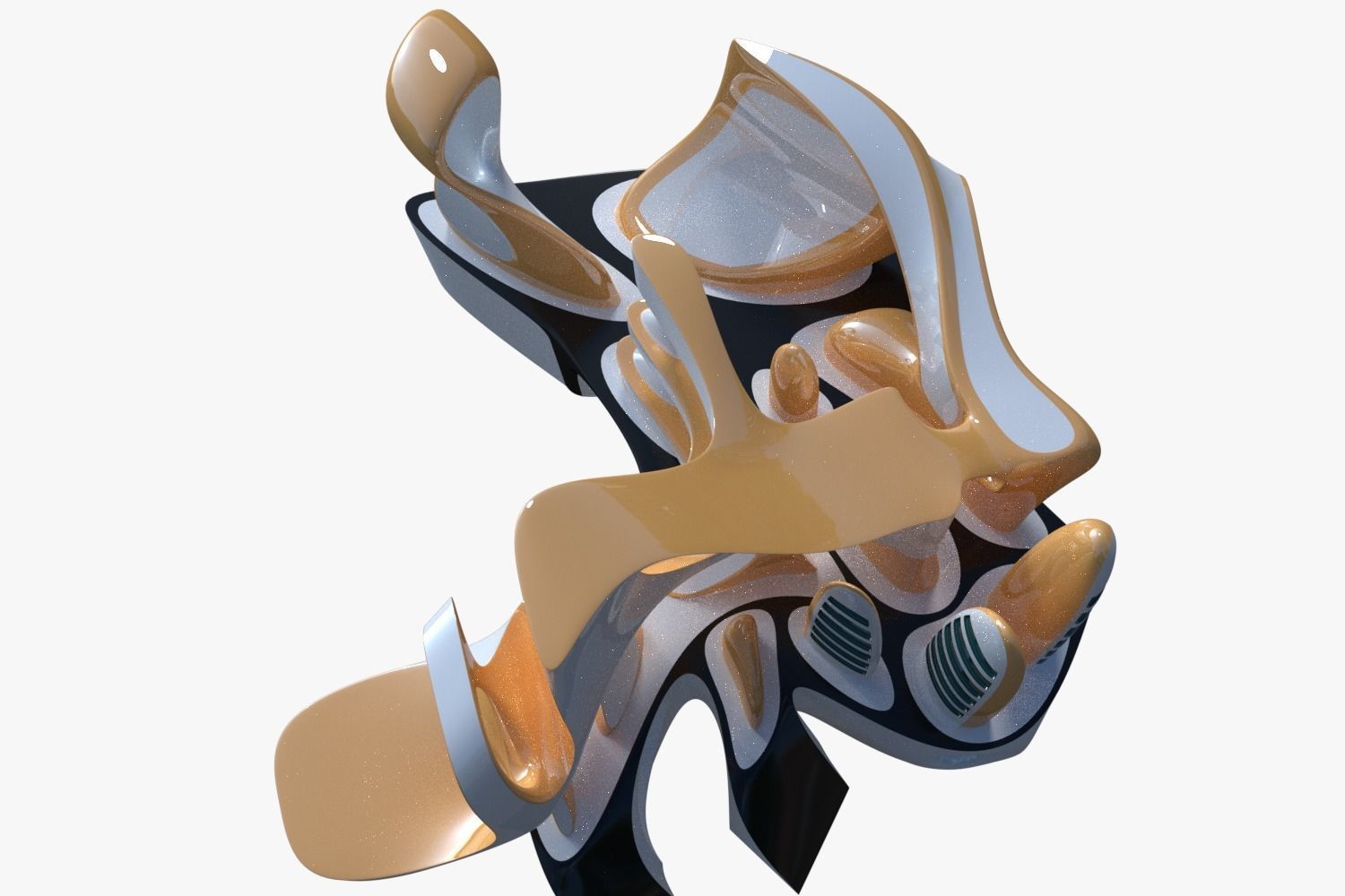 Sci-fi city 3D model_2