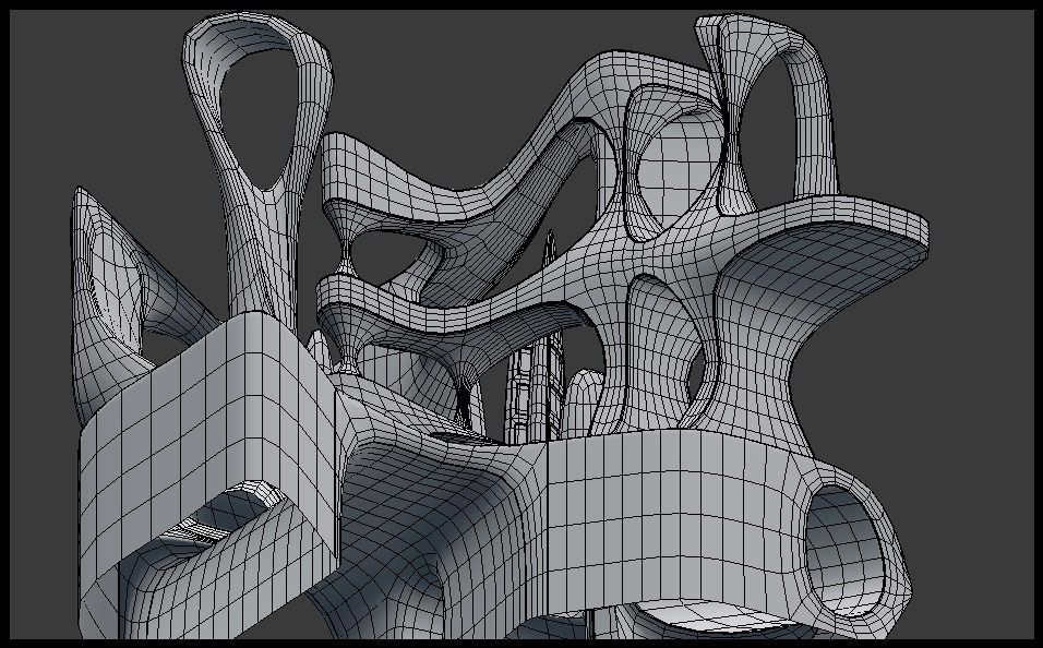 Sci-fi city 3D model_16