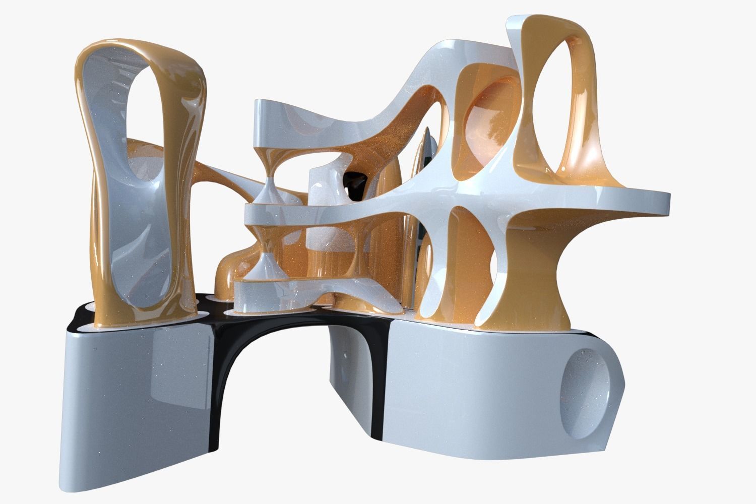 Sci-fi city 3D model_5