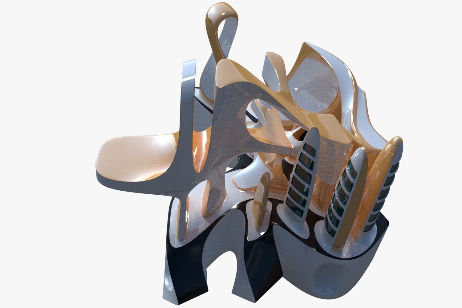 Sci-fi city 3D model_7