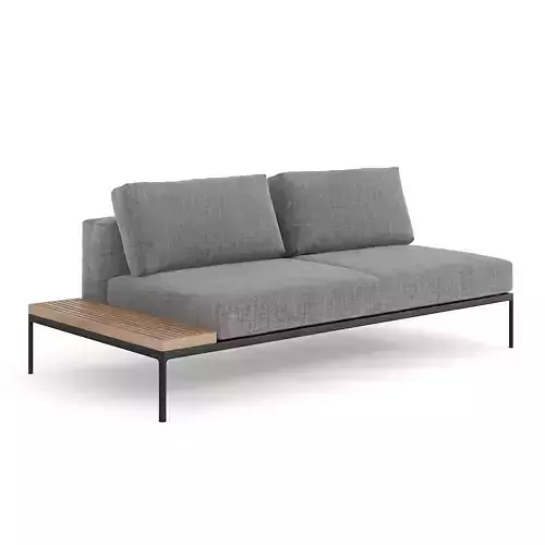 Gloster Grid Left - Right End Table Unit -5 3D model
