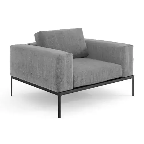 Gloster Grid Lounge Chair Unit - 8 3D model