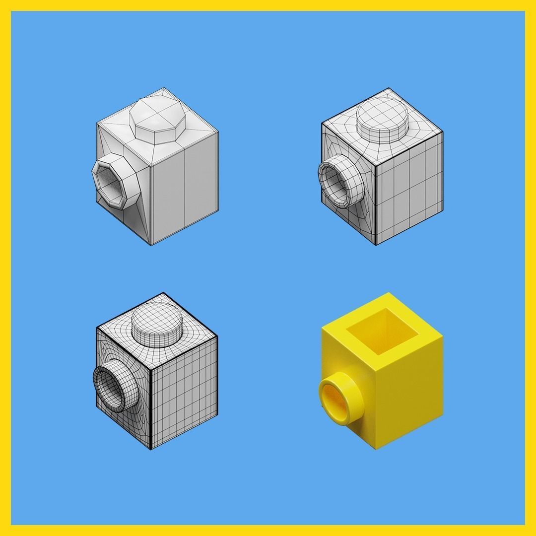 LEGO bricks collection - 35 pieces 3D model_64