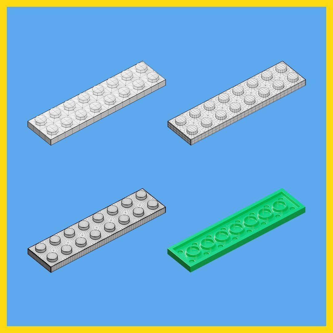 LEGO bricks collection - 35 pieces 3D model_52