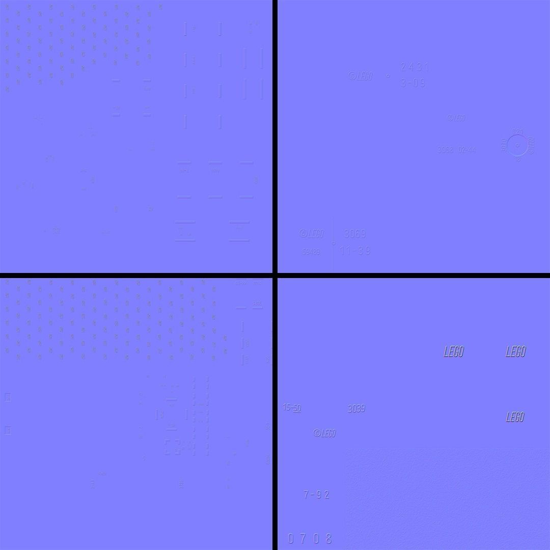 LEGO bricks collection - 35 pieces 3D model_7