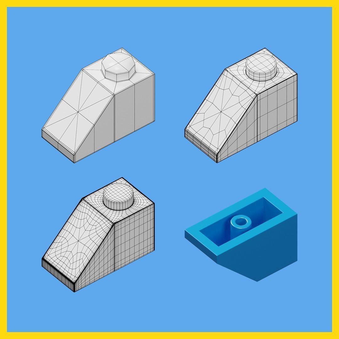 LEGO bricks collection - 35 pieces 3D model_66