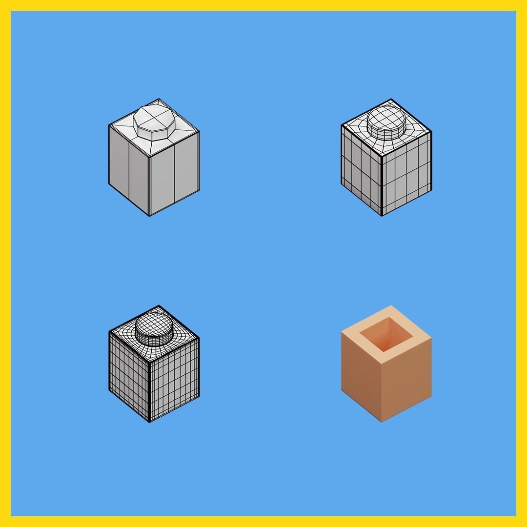 LEGO bricks collection - 35 pieces 3D model_22