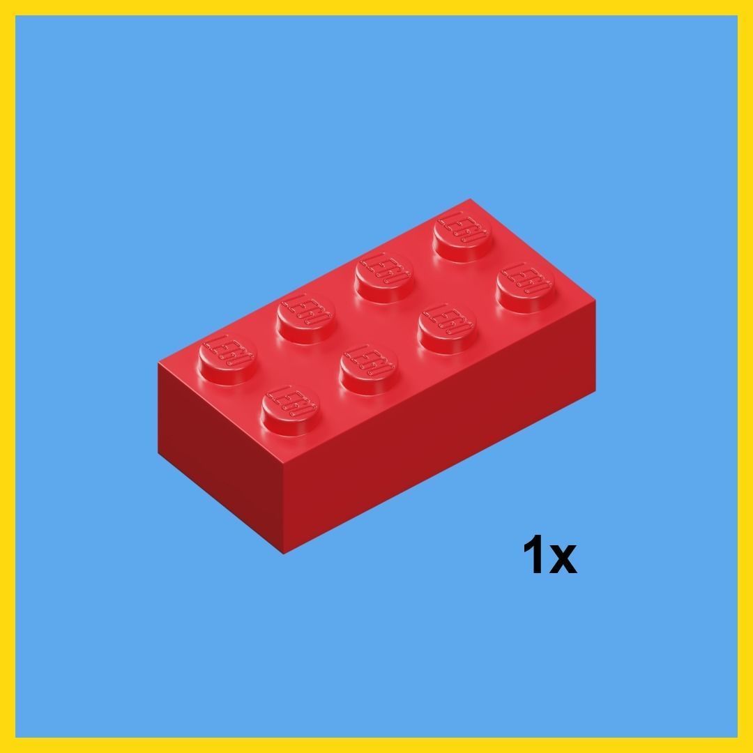 LEGO bricks collection - 35 pieces 3D model_9