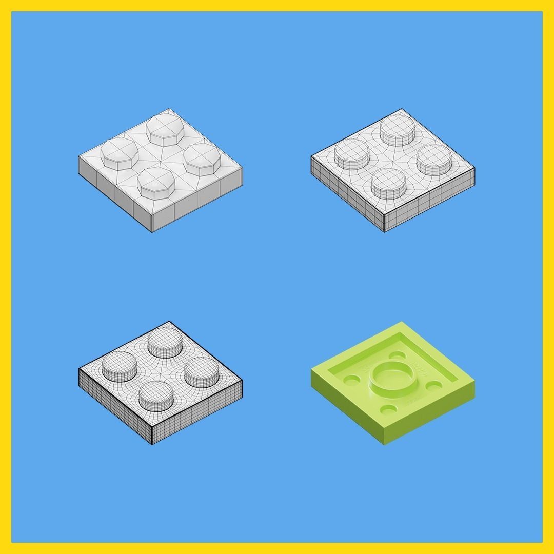 LEGO bricks collection - 35 pieces 3D model_44