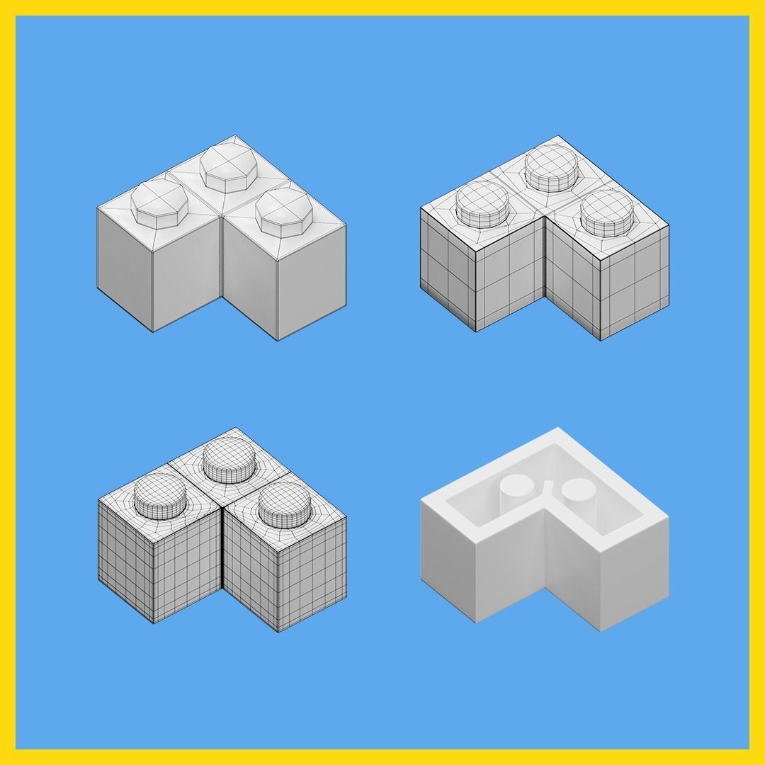 LEGO bricks collection - 35 pieces 3D model_60