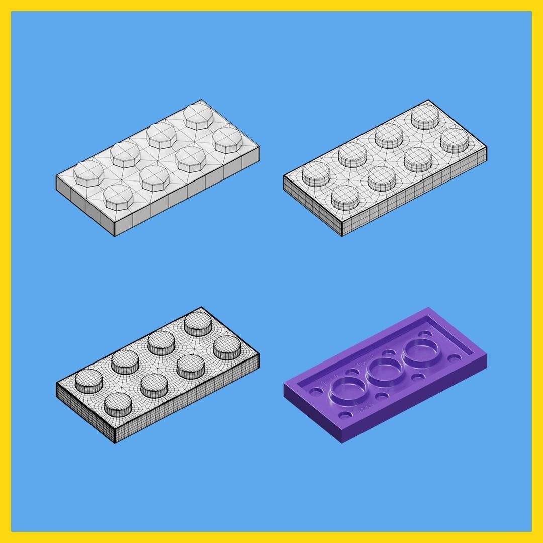 LEGO bricks collection - 35 pieces 3D model_48
