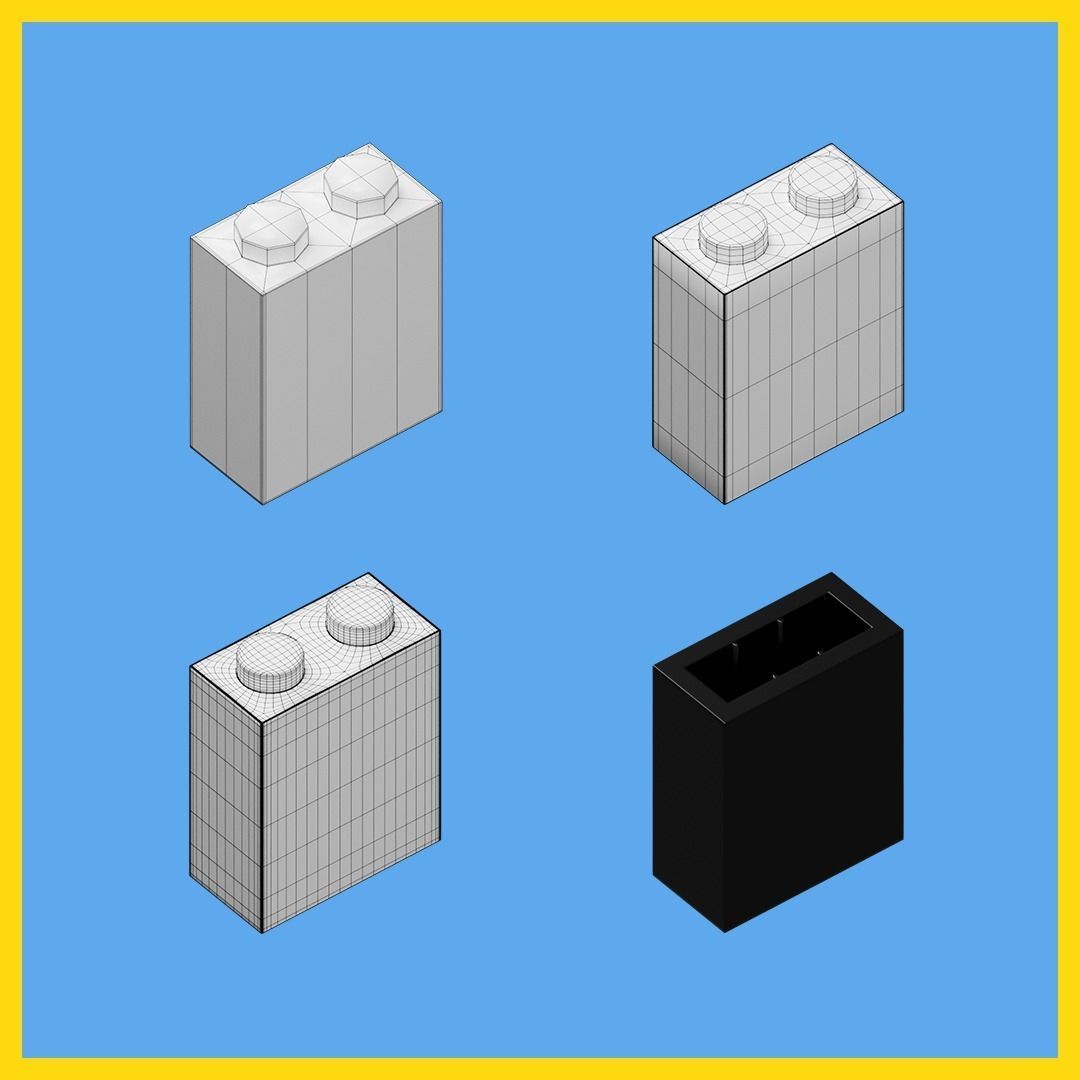 LEGO bricks collection - 35 pieces 3D model_70