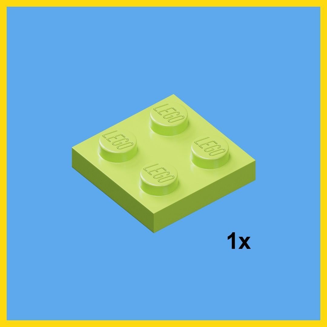 LEGO bricks collection - 35 pieces 3D model_43