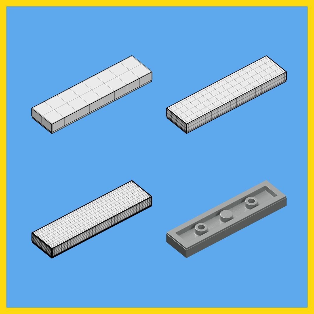 LEGO bricks collection - 35 pieces 3D model_76