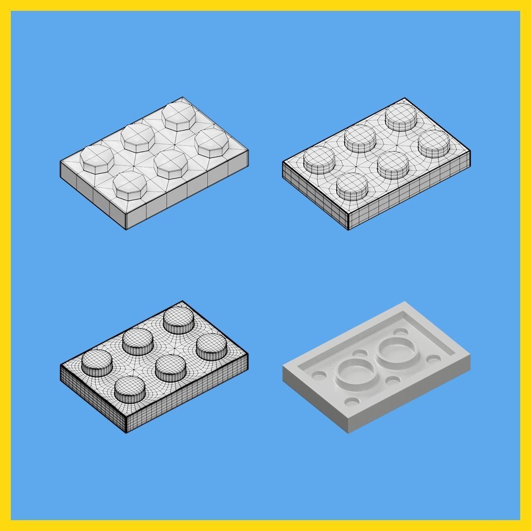 LEGO bricks collection - 35 pieces 3D model_46