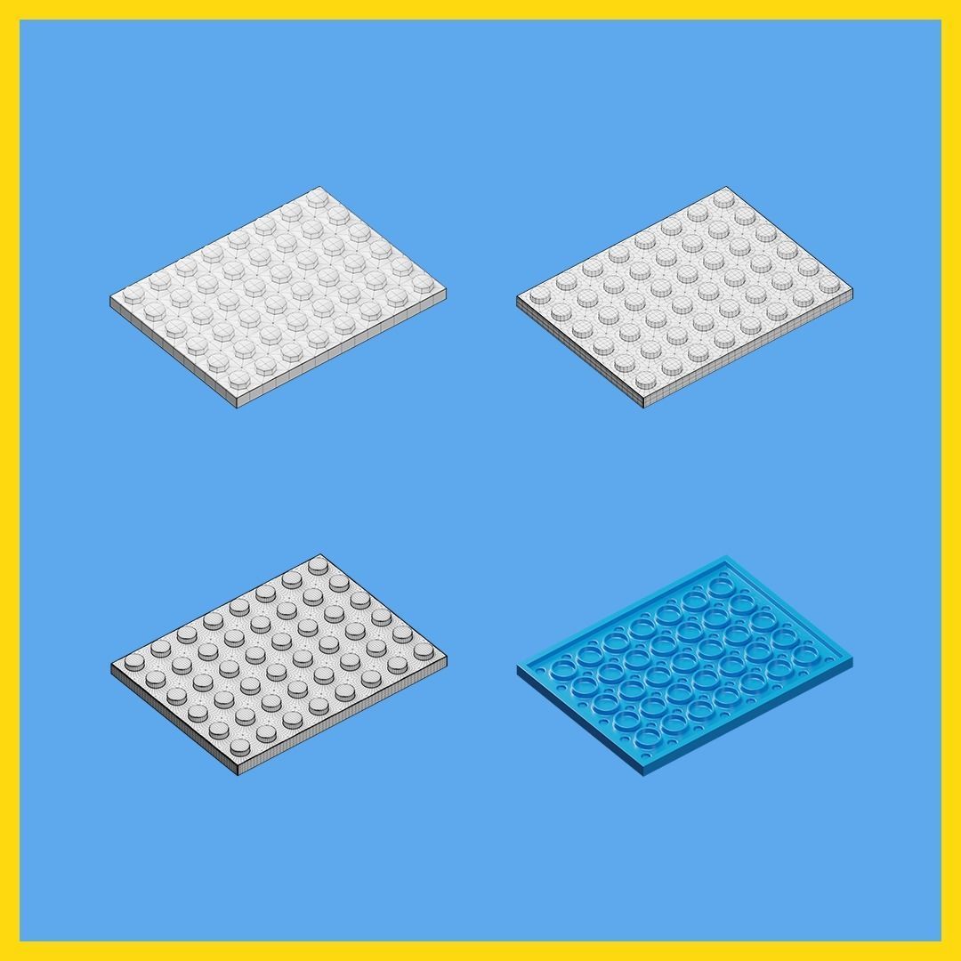 LEGO bricks collection - 35 pieces 3D model_54