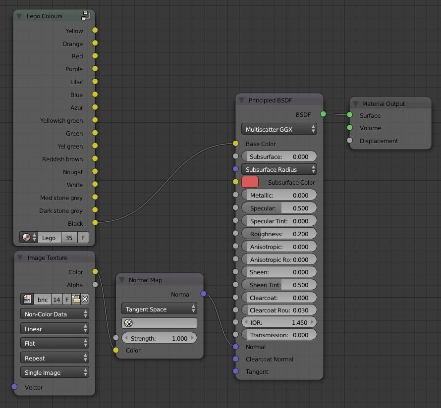 LEGO bricks collection - 35 pieces 3D model_8