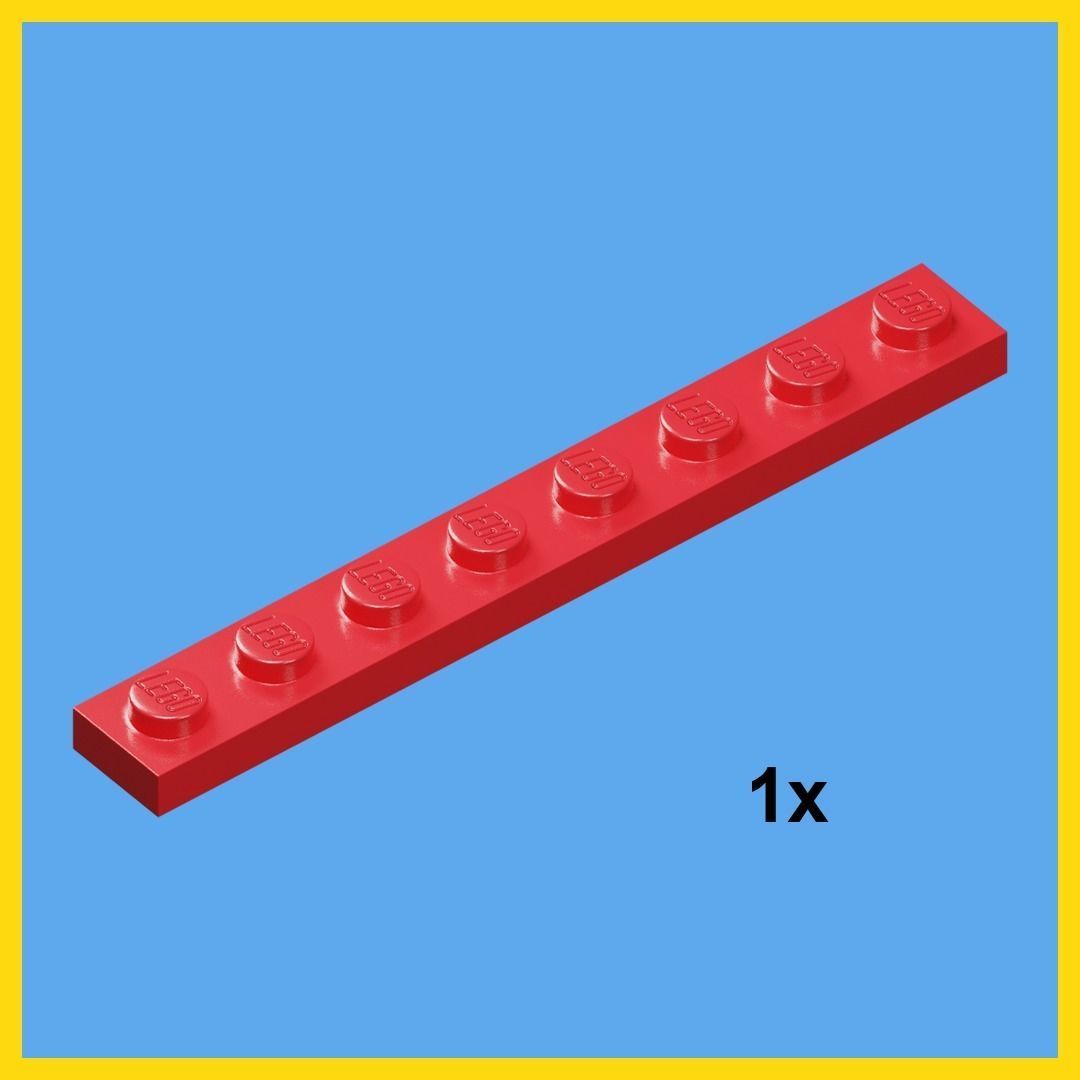 LEGO bricks collection - 35 pieces 3D model_41