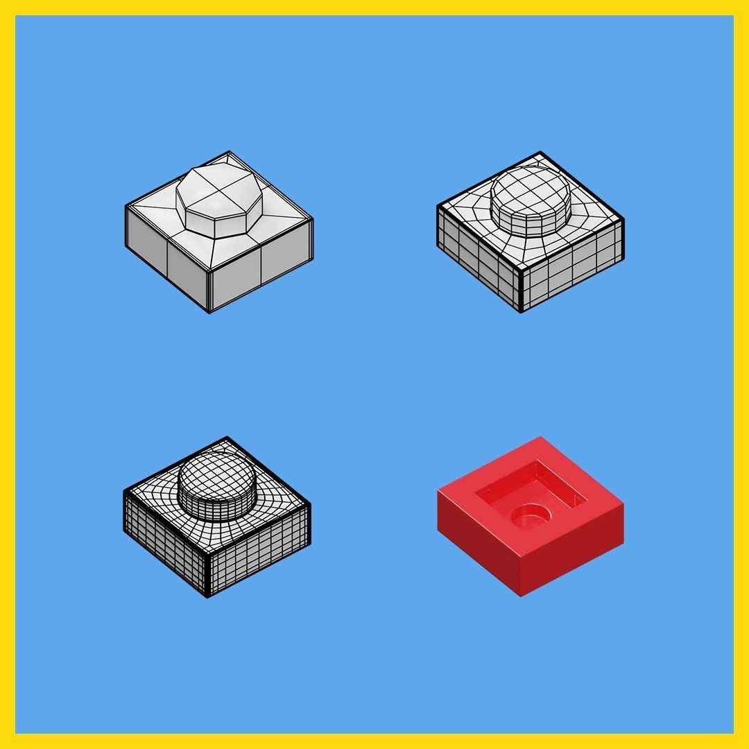 LEGO bricks collection - 35 pieces 3D model_32