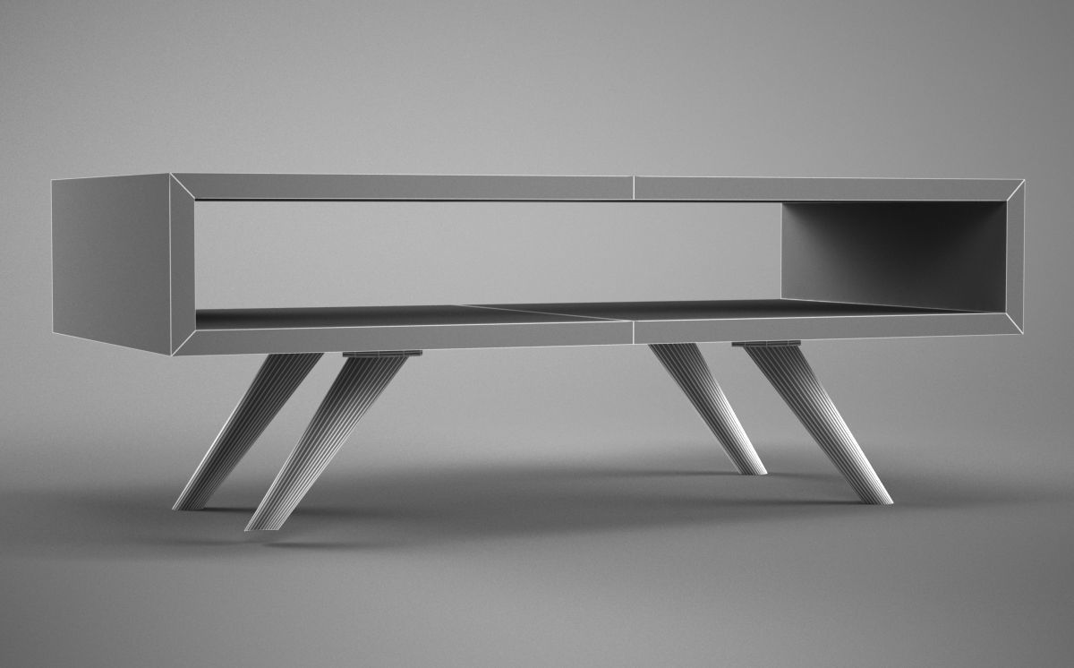  Modern Coffee Table  3D model_4