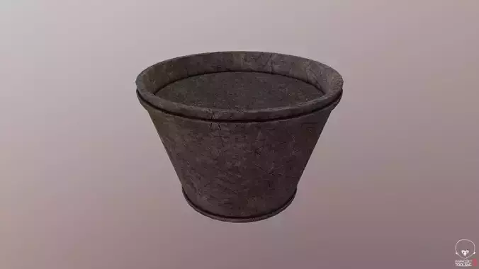 Flowerpot wooden cup
