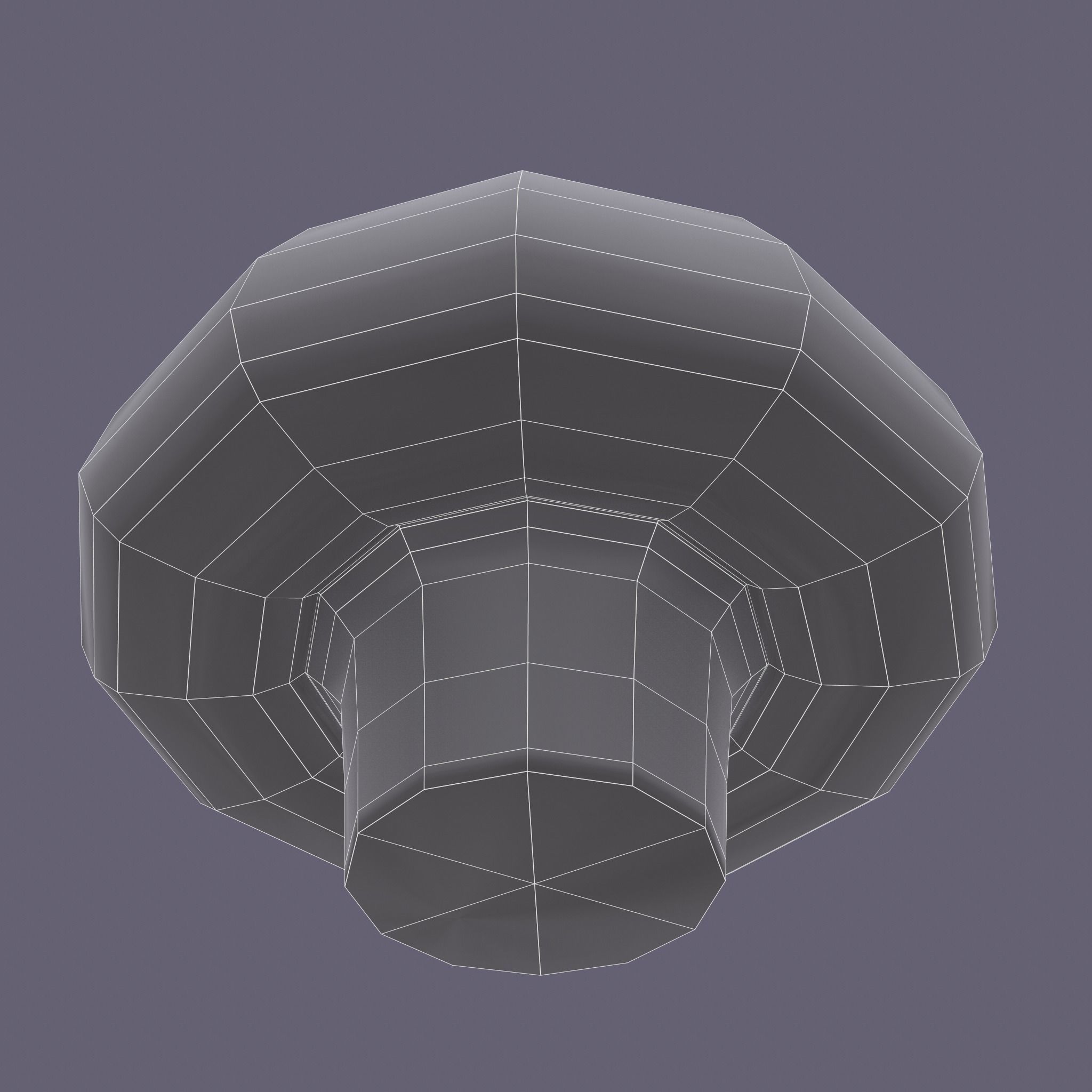 Mushrooms Low-poly 3D model_24