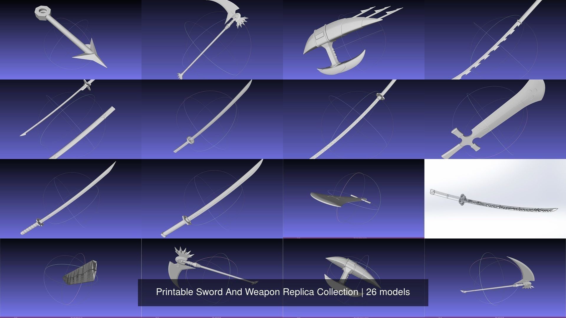 Printable Sword And Weapon Replica Collection _125
