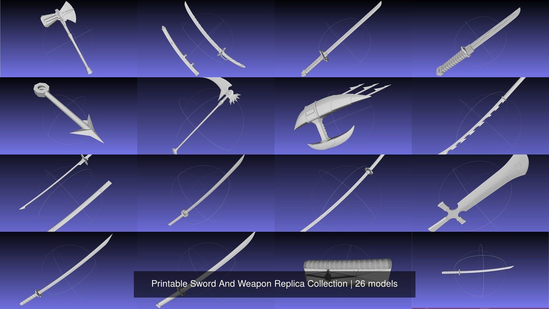 Printable Sword And Weapon Replica Collection _124