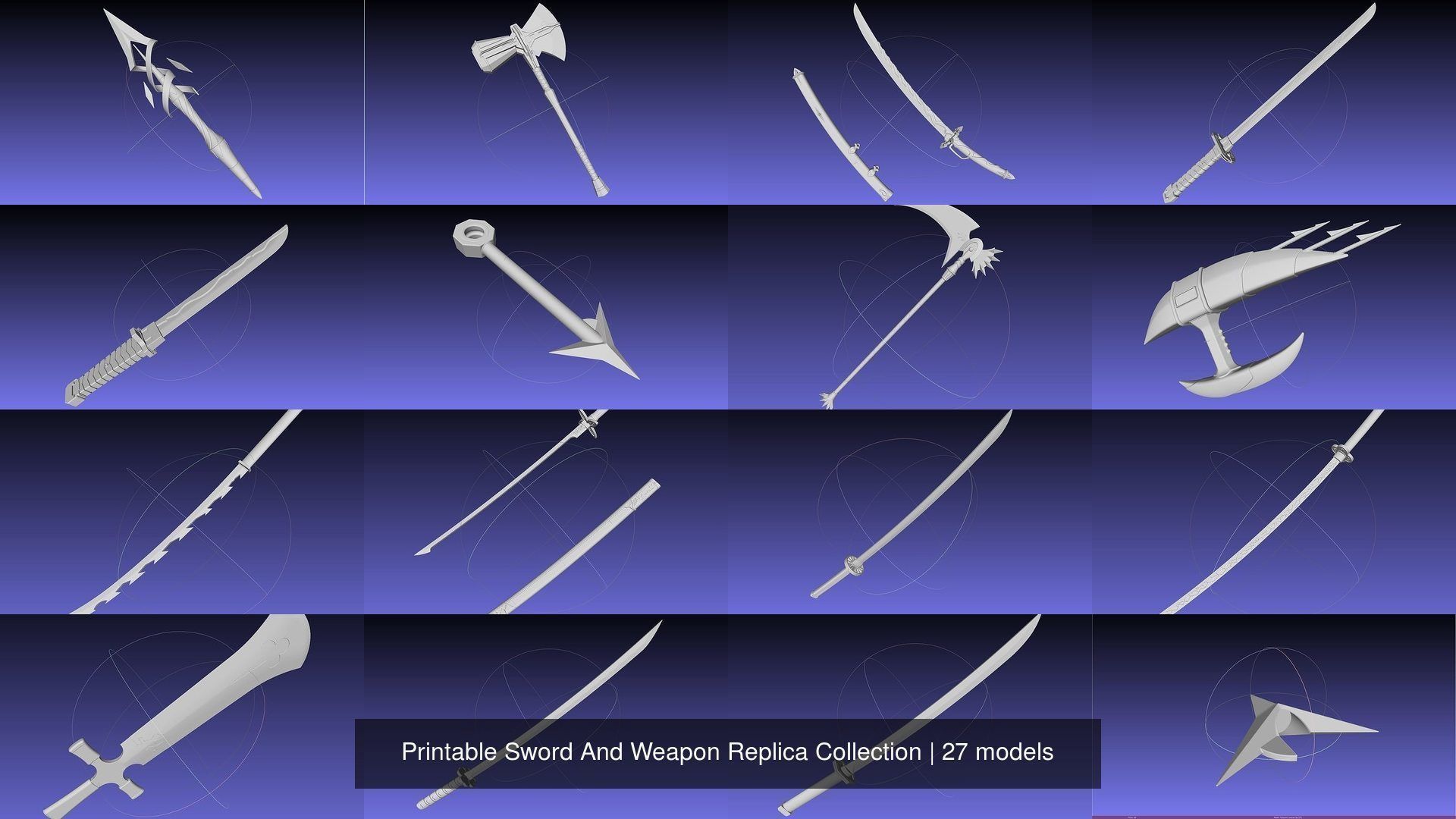 Printable Sword And Weapon Replica Collection _123