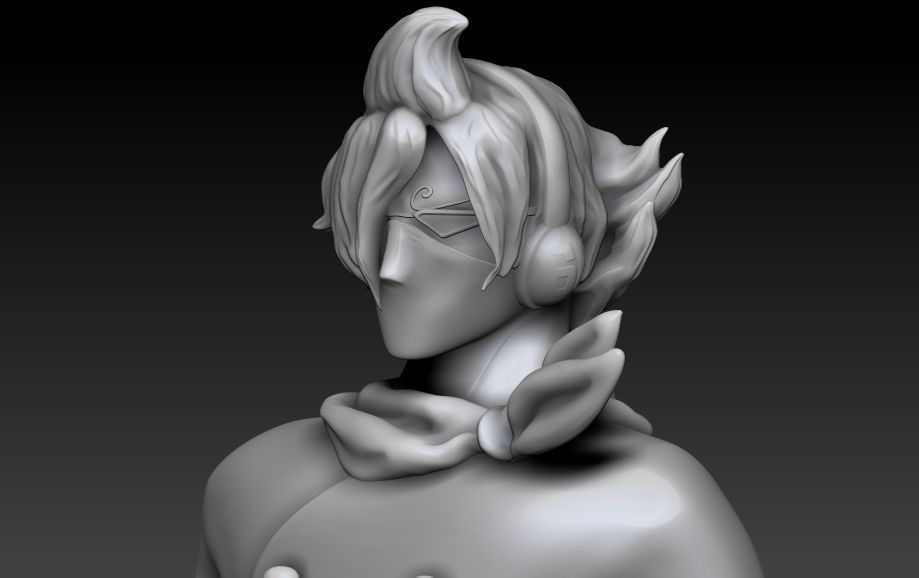 Sanji Stealth black 3D print model_3