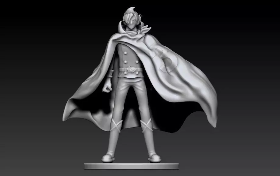 Sanji Stealth black 3D print model_0