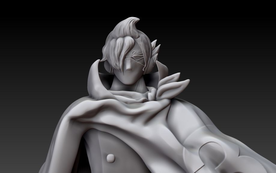 Sanji Stealth black 3D print model_1