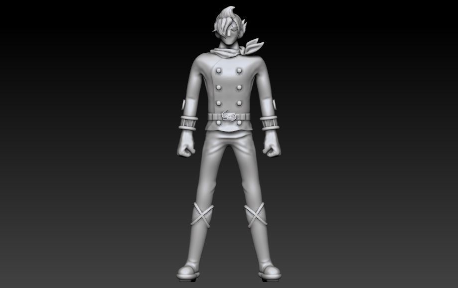 Sanji Stealth black 3D print model_4